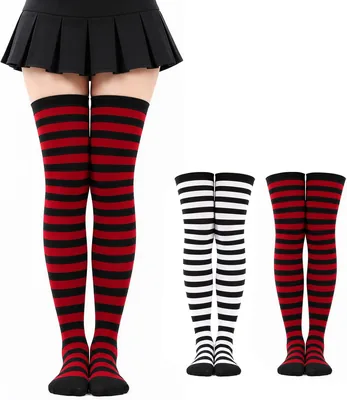 Medias de Bruja Mujer, Calcetas Largas Transpirables y Elásticas