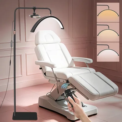 Lampe Half Moon pour Extension de Cils Diesisa : Éclairage Ajustable - Support de Téléphone - Tête Rotative 360°
