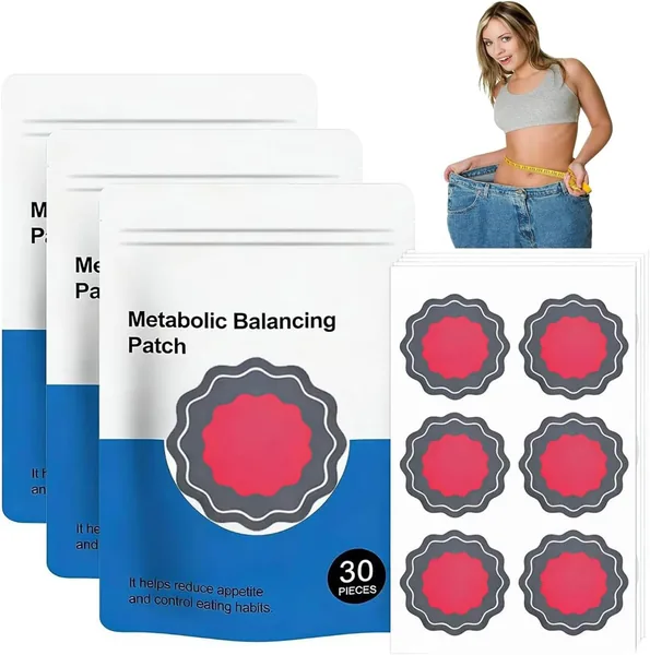 90 Pezzi Adesivi Dimagranti, Patch Metabalance con Berberina, per Bilanciare il Metabolismo, Ultra Addome e Vita