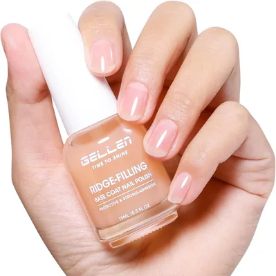 Gellen ベースコート 15mL 爪補強コート リッジフィラー 爪の縦筋・凹凸補正 シアーヌード | 爪の美しさに即効性のあるベースコート。3つの効果で爪をなめらかに。