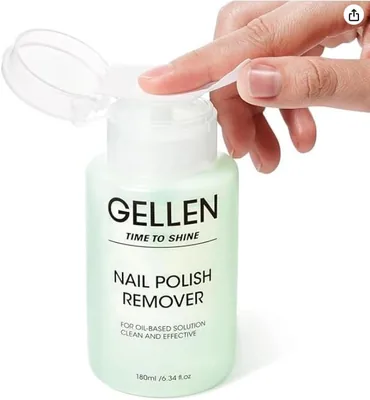 Gellen 除光液 180mL アセトンフリー ポンプ式 ネイルリムーバー | ジャスミンの香り - 16% Off