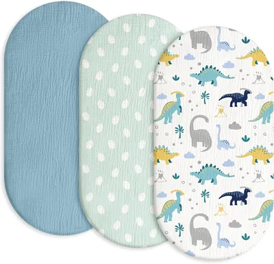Gllquen Baby Muslin Bassinet Sheets 3 Pack - Best Deal