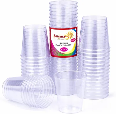 Sunny Premium Reusable Plastic Shot Cups 1.5oz - 13% Off