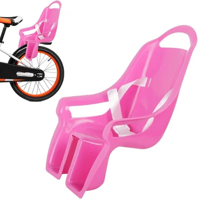 Cykelstol för doll - Lekar samman i en vivid rosar-lila profil, universell montagespjäla, säker spelstråp, H