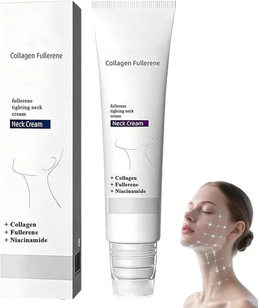 Crème Magic Collagen Fullerene pour le cou, lisse et ferme la peau ridée