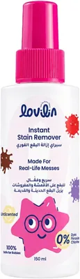 إزالة البقع الفورية من Lovilin - 150 مل | رذاذ عديم الرائحة | جميع الأقمشة والأسطح الناعمة | سريع المفعول | بدون بيروكسيد كلورين