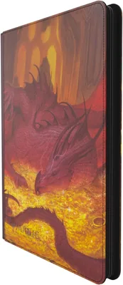 Gamegenic MTG El Hobbit Zip-Up 18 Bolsillos Smaug's MOX Ámbar | Álbum con Cierre para 360 Cartas Sencillas