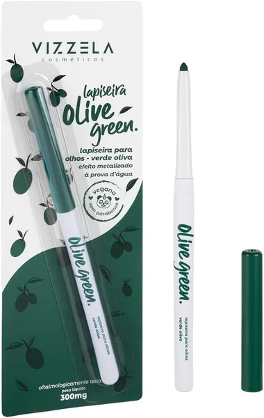 Lapiseira Olhos Verde Oliva Original Vegano Vizzela - Melhor Preço