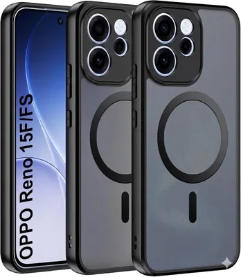 حالة مغناطيسية Grabist لهاتف Oppo Reno 15F، شفافة مات، حماية عسكرية، غطاء مضاد للصدمات مع حماية الكاميرا