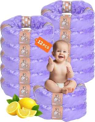 12 Refills Bin Pañales Nativos Compatibles con TommeTipee Simplee Sangenic Twist & Click AngelCare Clásico XL Bolsas para Pañales de Bebé