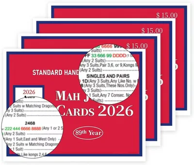 puzrnsy 2026 Official Mahjong Card - 4PCS Large Print American Mahjong, Best Deal