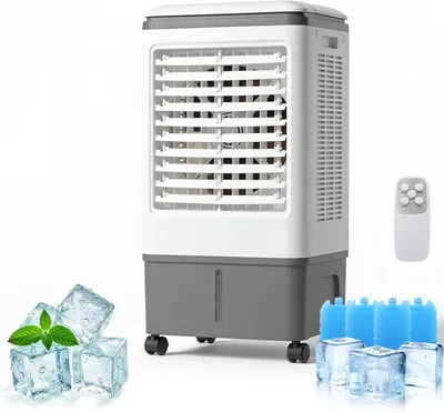 TDOO Evaporative Air Cooler - 3 Modes & Speeds, Windowless AC with Remote