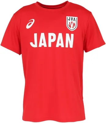 アシックス 2053A302 バレーボールウェア、VB メンズ 日本代表チーム サインTシャツ (35%オフ)