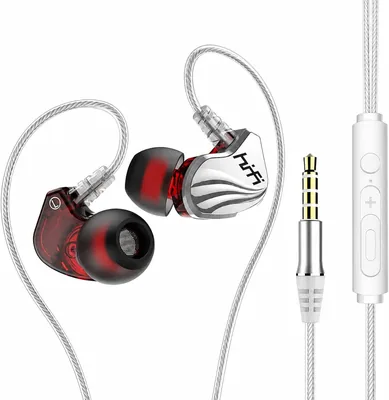 VOURTM Audífonos Alambricos 3.5mm con Micrófono y Control de Volumen | Auriculares In-Ear HStereo con Sonido Potente