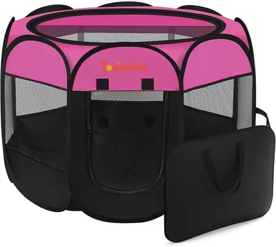Topika Portable Pet Playpen for Dogs & Cats with Bag - Best Deal