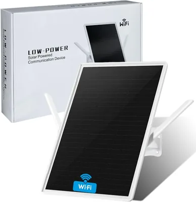 LCLCTEK® Répéteur WiFi Solaire Extérieur Sans Fil, Amplificateur Puissant WiFi Couvrant 100 mètres, Répéteur WiFi Extérieur