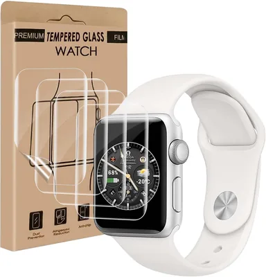 Carantee TPU Tempered Glass pour Apple Watch Series 4/5/6/SE/SE2/SE3 (40 mm), Film Anti-rayures, Sensitif