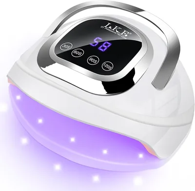 268 W UV Lampe für Gel-Nägel mit 4 Timern, 60 LEDs und LCD-Display - Premium UV-Lampe für alle UV-Gel