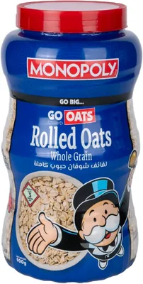 Monopoly Whole Grain Rolled Oats, 900 g | Save 7% Off