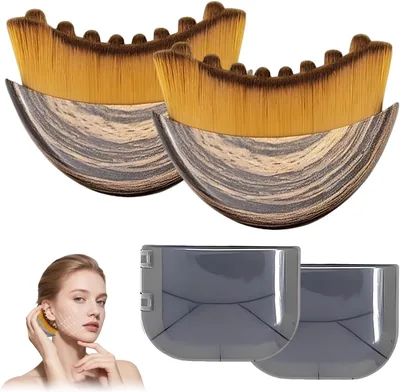 VRYNDH 1 Pezza Spazzola per Drenaggio Linfatico del Viso, Si Adatta Perfettamente alla Pelle e Allevia la Stanchezza, Spazzola per Contorno del Viso, per