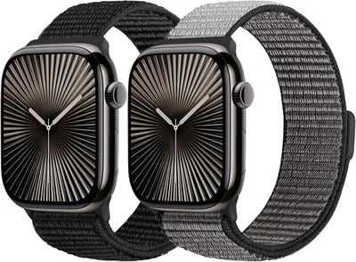 2 Pack Nylon Bands Compatible with Apple Watch 49mm-38mm Best Deal