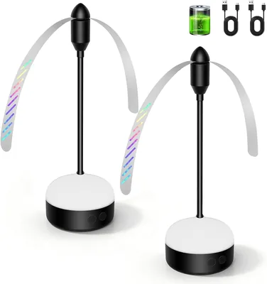 Ventilatore Anti-Zanzare Ricaricabile con LED, Senza Prodotti Chimici
