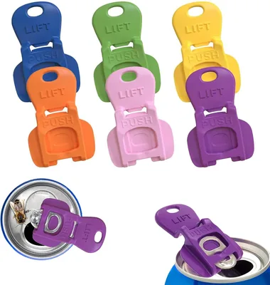 6PCS Colorful Can Openers & Drink Covers Best Deal