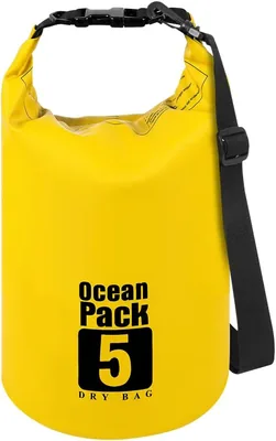Borsa Impermeabile URAQT, Zaino 5L 10L 20L con Spalla Regolabile, Chiusura a Rullo, Acqua