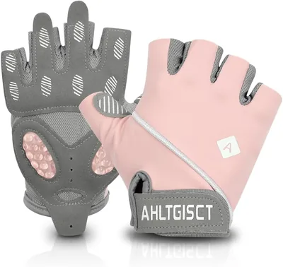 Guantes de Gimnasio HOTUT, Transpirables para Fitness Hombre y Mujer, Puntos de Silicona Anti-Deslizantes, Accesorios para Levantamiento de Pesas y Ciclismo