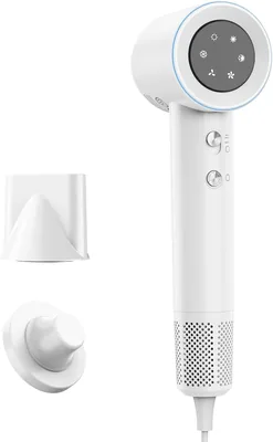 Secador de Cabelo GOKOCO Profissional 110v/127v, 120000 RPM, 1600W com Display LED e Bocal de Ar