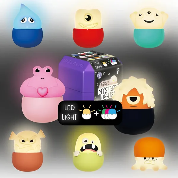 MegaLight Monster-Box Nachtlichter für Kinder | Serie 2 | 15% Rabatt