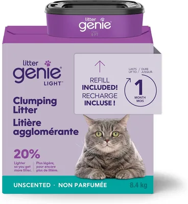 Litter Genie Light Clumping Cat Litter Bundle, 8.4kg Best Deal