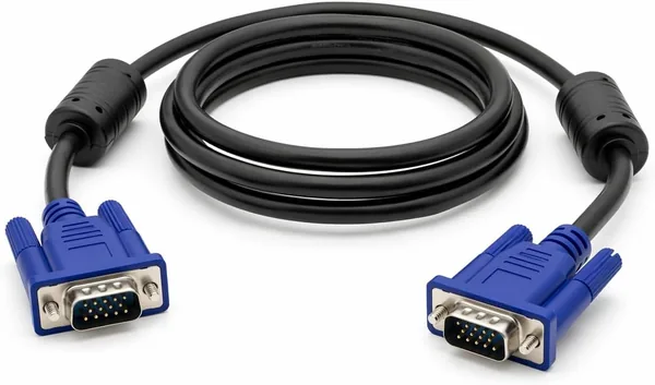 Cabo VGA 1,5m Macho x Macho com Filtro para Monitor PC TV Projetor Notebook - 15 Pinos Conexão Estável Imagem Nítida Compatível