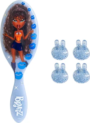 Wet Brush Detangler Hair Brush + 4 Mini Claw Clips