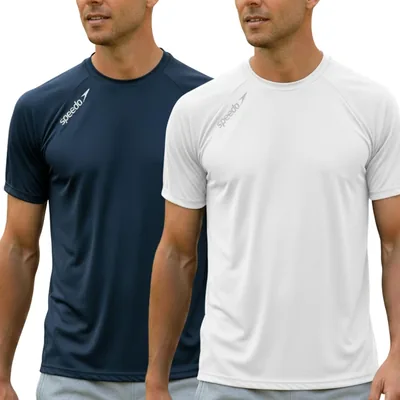 Kit com 2 Camisetas Dry Fit para Academia Masculina Speedo - Best Deal