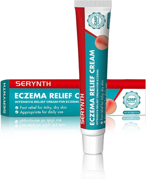 Crème anti-démangeaisons pour l'eczéma 20g - Soulage rapidement le démangeement et la rougeur - Pour peaux sèches et irritées