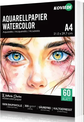KOVIEDE 60 Sheets Watercolour Paper DIN A4 - Best Deal
