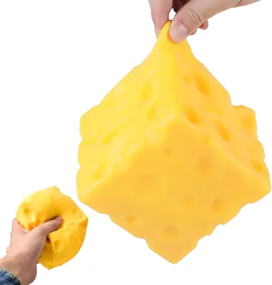 Cheese Squishy Stress Cube Toy - Yellow Rebounding Cheesess Cube, 31% Off