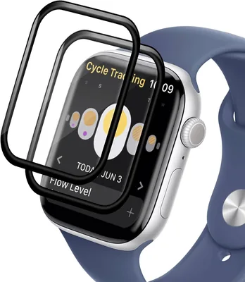 2 x Verre Trempé pour Apple Watch 11 42 mm, Protection d'Écran Haute Définition avec Réponse Rapide 0.01 s, Durité 9H