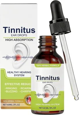 Drops contre le tinnitus (60ml) - Formule douce, confort auditif, idéal pour les oreilles bouchées ou le bourdonnement