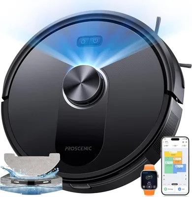 Proscenic Q10 Robot Aspirapolvere con Mappatura, 10000Pa, 200min, LiDAR Smart, Controllo App/Alexa/WiFi/Siri/IFTT - Best Deal