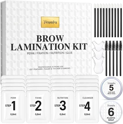 Eyebrow Lifting Set, 5er-Set Brauenheben für Zuhause (DIY), Professioneller Salon-Effekt für Vollere, Dickere 3D-Brauen, Einfach