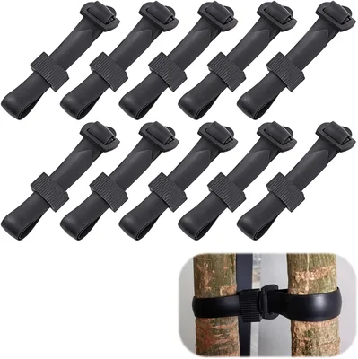 Rubber Tree Ties - 10pcs Black Plant Support Straps 30x1.25cm Best Deal