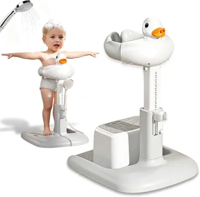 Soporte para Bañar Bebe UIORHBQ: Tina de Baño con Asiento Ajustable y Reposabrazos Antideslizantes