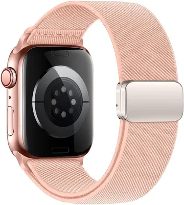حزام رياضي من النايلون المغناطيسي للApple Watch بأحجام 44/45/46/49مم و38/40/41/42مم، مقوى ومتنفس