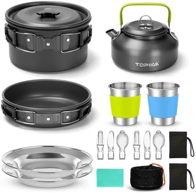 Topika 17pcs Camping Cookware Set - Best Deal