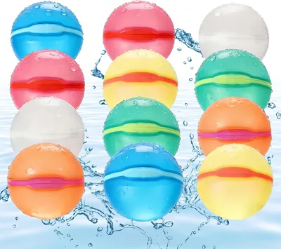 Reusable Water Balloons for Kids - Soft Silicone, Self-Sealing, Summer Fun