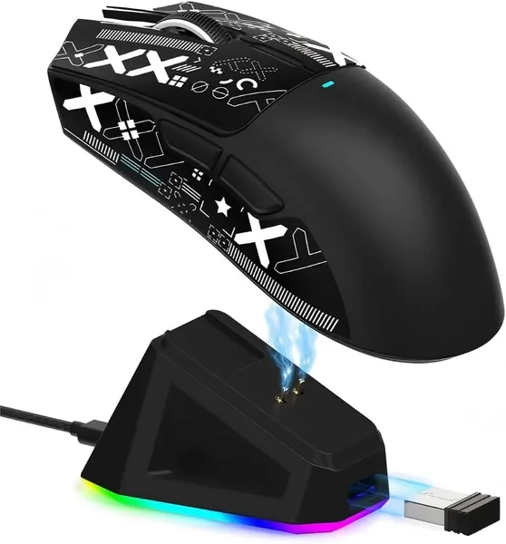 Attack Share X11 2026 Gaming Mouse with Magnetic Charging Dock, Tri-Mode 2.4G/USB-C Wired/BT, 22K DPI, PAW3395 Optical Sensor Best Deal
