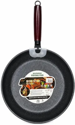 Premium Non-stick Fry Pan with Wooden Handle (30cm) - Best Deal