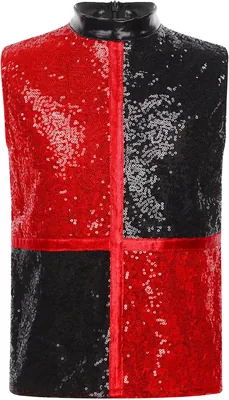 Eandarui Sequins Dance Tops for Boys